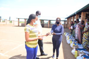 Our beneficiaries receiving food  donations