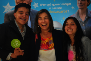 Our project leader with two patients
