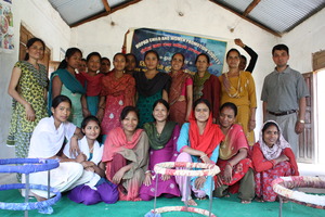 One of the embroidery groups