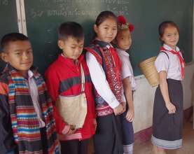 In Ethnic Dress at Phasouk Primary School