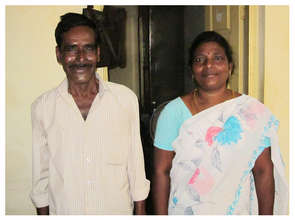 Kumar with Field Officer, Shanthi