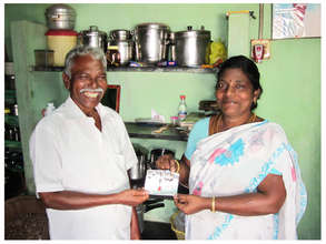 Kuppan with Field Officer, Shanthi