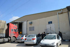 The storage and packing space for the clothing