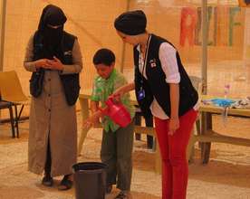 Hygiene education on hand washing