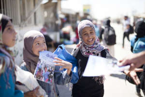 Za'atari Camp Magazine Distribution