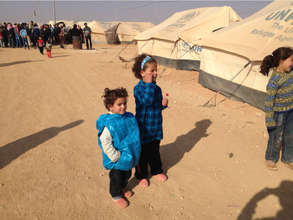 Right after the distribution, look at kids!