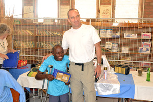Dr. Jackson with community member, Munetsi