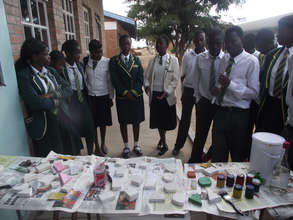 Sizane LUT students with educational blocks