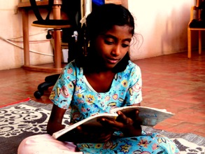 Divyabarathi revising before class