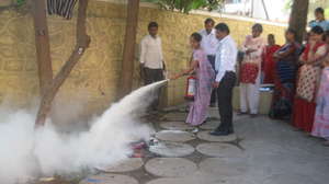 Women Learning Fire Fighting