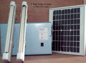 5 Watt Solar System with 2 Watt Light