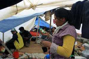 Chlorine solution distribution