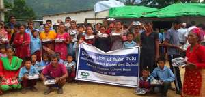 After solar lamp and solar panel distribution