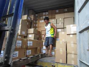 20 foot truck filled with AAI and IPI supplies