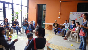 Workshop with mothers