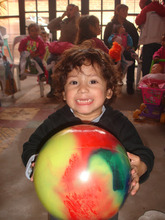 Little kid playing happily