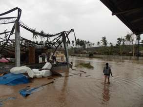 Flood striken area