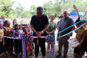 The ribbon cutting session