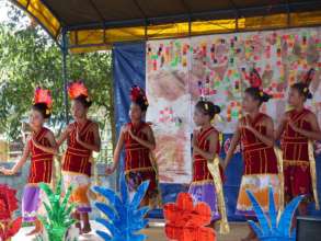 Dayak traditional dance performance