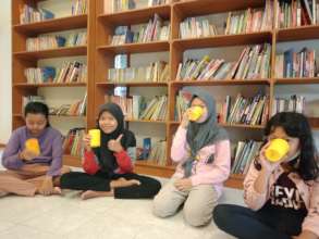 A glass of milk for everyone after practising