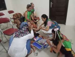 The preparation prior to the shows
