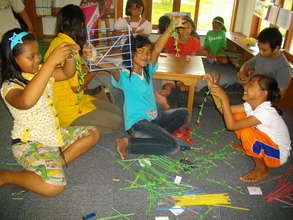 Children enjoy art and craft creativity