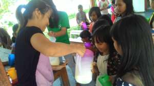 Milk distribution - Health and Nutrition Program