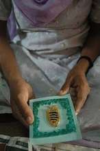 Girl with a product of her vocational training