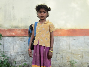 A beneficiary girl (Ms.Antiammal)