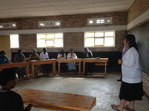 Sally Training Teachers in Ntenyo