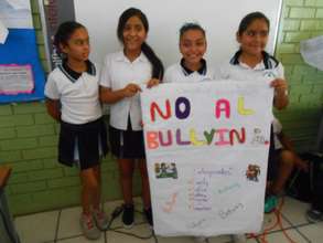 Children doing a teamwork activity