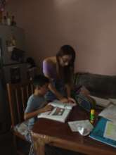 Home schooling children and siblings
