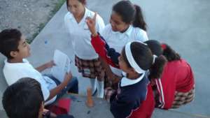 Students learning and discussing