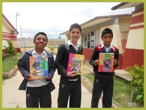 Students with their "I want to, I can" materials