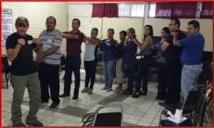 Active teachers having fun while learning