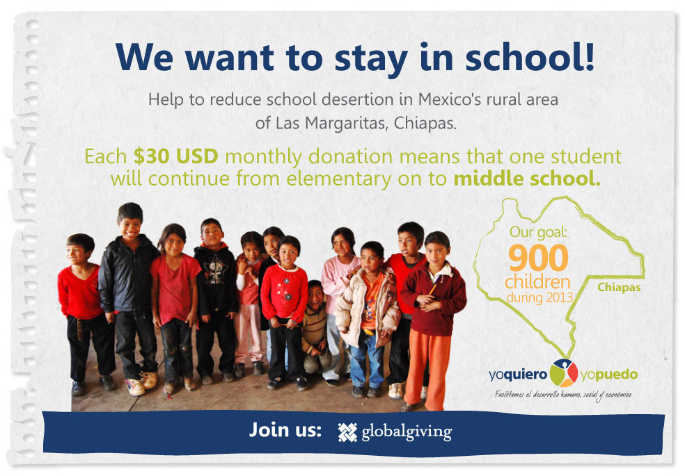 Help marginalized Mexican children and teenagers