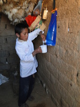 These bags are used for treating and storing water