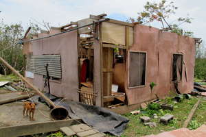 House damaged