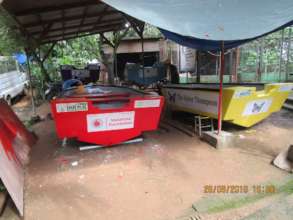 Four boats dry docked after restoration