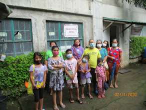 Residents who sheltered in the evacuation centre