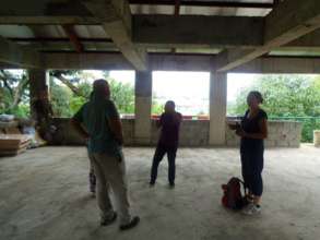 The top floor of the building is still wide open