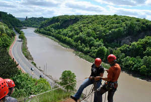 Abseiling to fund boats!