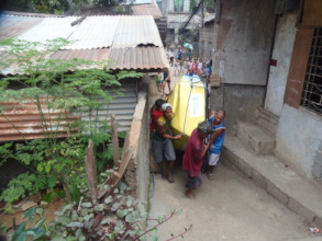 The community has many narrow alleyways