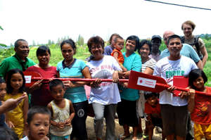 Receiving their boat!