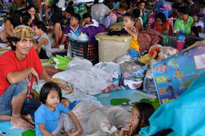 Safe in an evacuation centre
