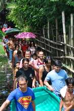 Receiving their boat! We hope to build more!