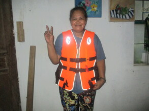A newly purchased life-vest