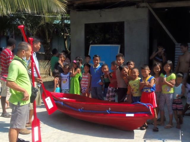 A small rescue boat in the community