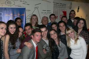 Student gathering in Sarajevo