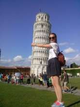 our student in Pisa, Italy